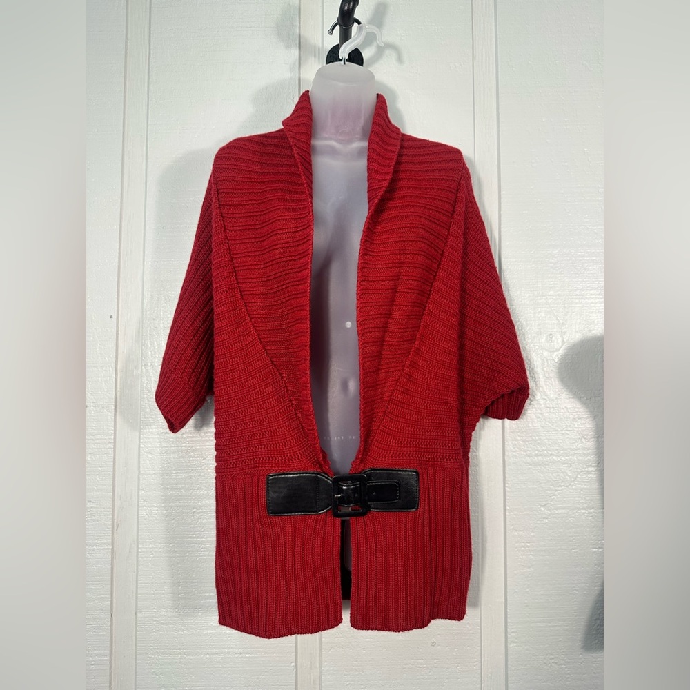 New Directions Women’s Res Belted Sweater Size Large EUC